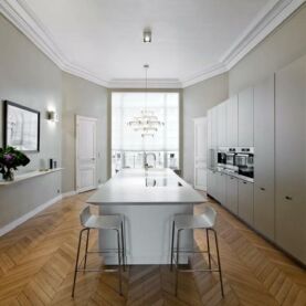 Aménagement de cuisine en corian